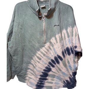 Half-Zip Tie-Dye Sweatshirt